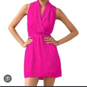 Aritzia Wilfred Sabine Dress hot pink xxs